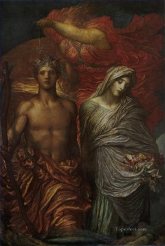 時間の死と審判の象徴主義者 ジョージ・フレデリック・ワッツ Oil Paintings